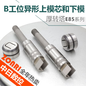 厚转塔E85标准B工位异形上模芯和下模